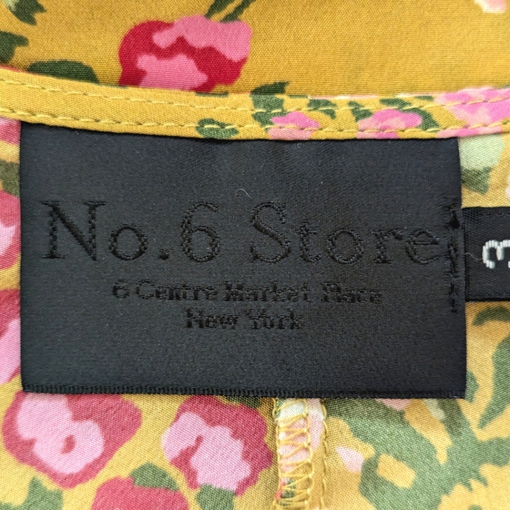 No. 6 Vibrant Yellow Floral Midi Dress - Picture 15 of 16